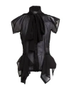 Yohji Yamamoto Woman Shirt Black Size 3 Cotton, Silk In Black