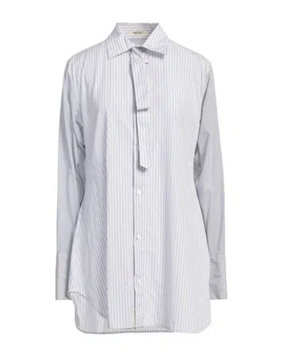Yohji Yamamoto Woman Shirt Light Grey Size 3 Cotton In Gray
