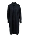 Yohji Yamamoto Woman Shirt Midnight Blue Size 3 Cotton