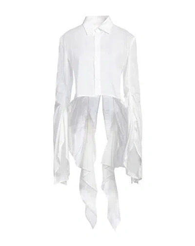 Yohji Yamamoto Woman Shirt Off White Size 3 Cotton