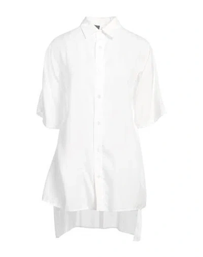 Yohji Yamamoto Woman Shirt White Size 2 Cellulose