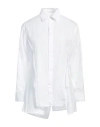 Yohji Yamamoto Woman Shirt White Size 2 Cotton In White