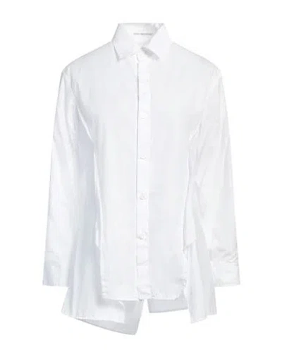 Yohji Yamamoto Woman Shirt White Size 2 Cotton