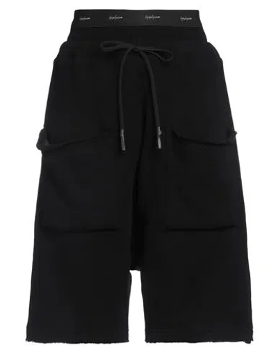 Yohji Yamamoto Woman Shorts & Bermuda Shorts Black Size 1 Cotton, Cellulose