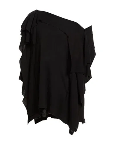 Yohji Yamamoto Woman Sweater Black Size 2 Cotton