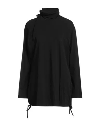 Yohji Yamamoto Woman T-shirt Black Size 2 Cotton