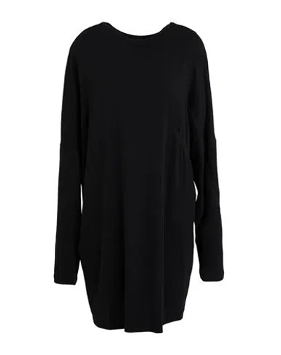 Yohji Yamamoto Woman T-shirt Black Size 2 Cotton, Cupro