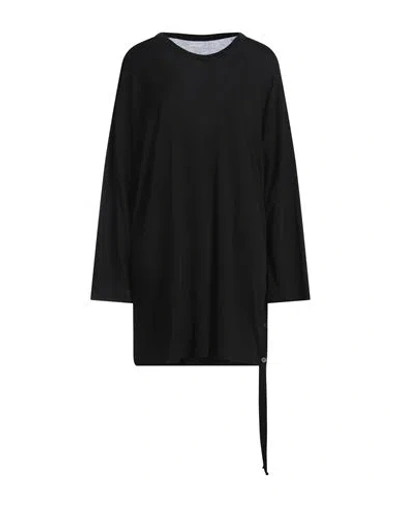 Yohji Yamamoto Woman T-shirt Black Size 2 Wool