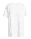 Yohji Yamamoto Woman T-shirt White Size 4 Polyester, Cotton