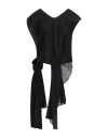 Yohji Yamamoto Woman Tailored Vest Black Size 3 Ramie, Cupro, Linen, Cotton In Black