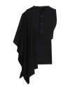 Yohji Yamamoto Woman Top Black Size 3 Wool In Black
