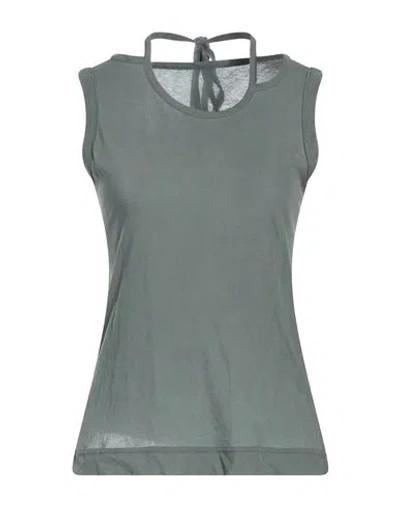 Yohji Yamamoto Woman Top Grey Size 2 Cotton In Gray