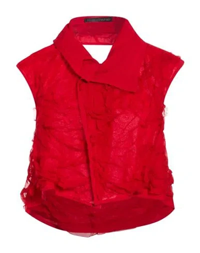 Yohji Yamamoto Woman Top Red Size 2 Silk