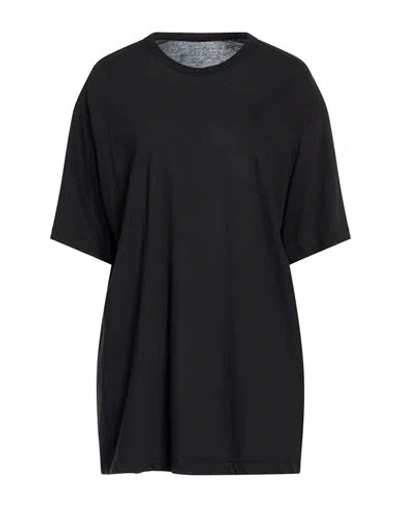 Yohji Yamamoto Woman T-shirt Black Size 2 Cotton