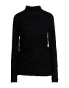 Yohji Yamamoto Woman Turtleneck Black Size 2 Wool In Black