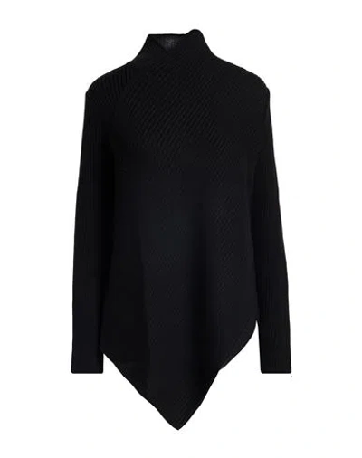 Yohji Yamamoto Woman Turtleneck Black Size 2 Wool, Acrylic