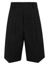 Yohji Yamamoto Women's R-4tuck Short Pants In Black