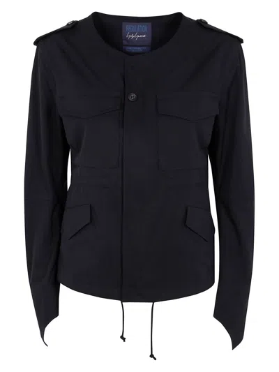 Yohji Yamamoto Women's R-collarless M65 Y Jkt In Black