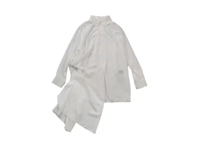 Pre-owned Yohji Yamamoto Women's  L Draped Blouse In White