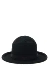 Yohji Yamamoto Wool B Tube Brim Plain Mtn Hats Black In Black