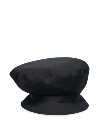 Yohji Yamamoto Wool Bucket Beret In Black