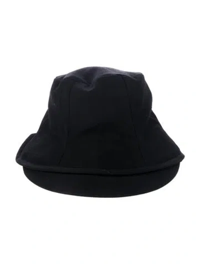 Pre-owned Yohji Yamamoto Wool Bucket Hat In Black