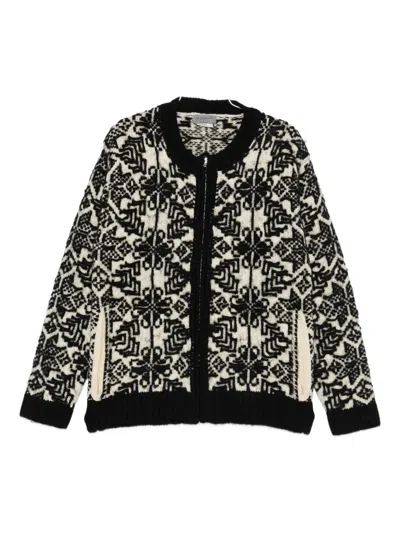 Yohji Yamamoto Wool Cardigan In Black