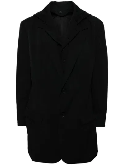 Yohji Yamamoto Wool Gabardine Blazer In Black