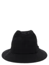 Yohji Yamamoto Wool Gabardine Fedora Hats Black In Black
