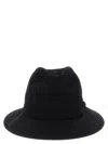 Yohji Yamamoto Wool Gabardine Fedora Hats Black In Black