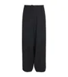 Yohji Yamamoto Wool Garbadine Wallet Trousers In Black