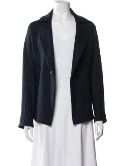 Pre-owned Yohji Yamamoto Wool Jacket In Blue