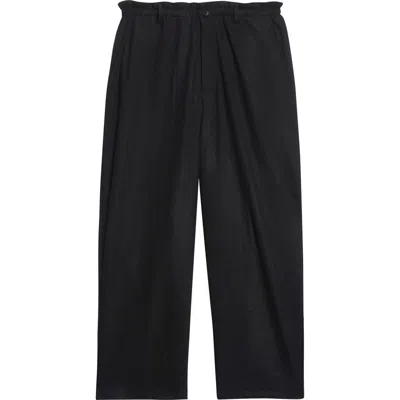 Yohji Yamamoto Wool Jersey Pants In Black
