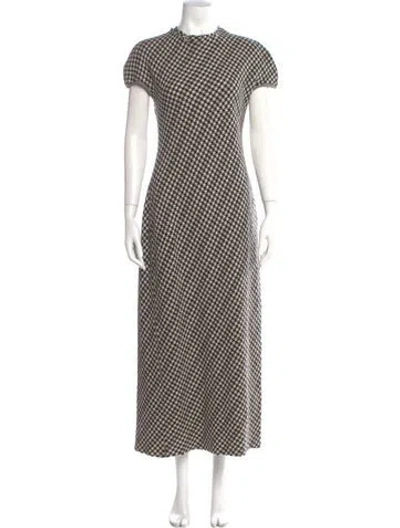 Pre-owned Yohji Yamamoto Wool Long Dress In Black