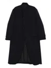 Yohji Yamamoto Wool Single-breasted Coat In Black
