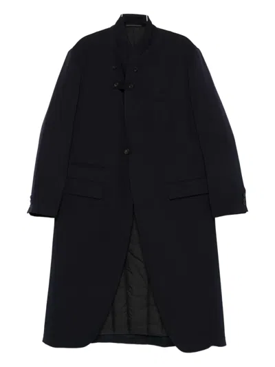 Yohji Yamamoto Wool Single-breasted Coat In Black
