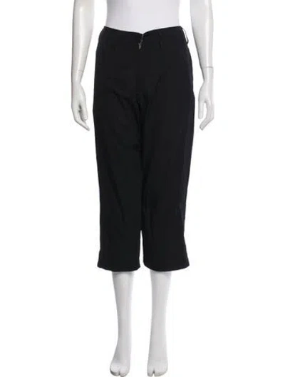 Pre-owned Yohji Yamamoto Wool Straight Leg Pants W/ Tags In Black