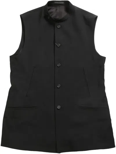 Yohji Yamamoto Wool Vest In Black