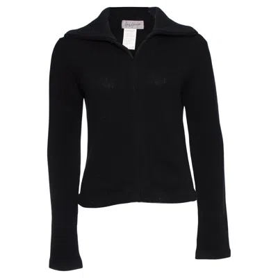 Pre-owned Yohji Yamamoto , Wool Vest With Extra High Collar. In Black