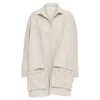 Yohji Yamamoto Wooly Pocketed Zip Up Boxy Coat In Grey