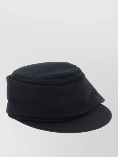 Yohji Yamamoto Work Cap Hat Unique Silhouette Soft Fabric In Black