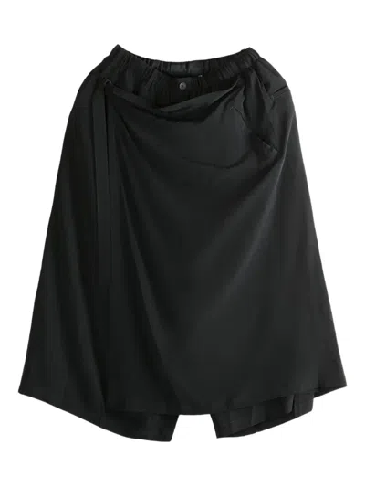 Yohji Yamamoto Black Gabardine Stitch Trousers In 2 Black