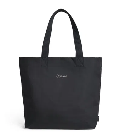 Yohji Yamamoto X Adidas Y-3 Canvas Kuro Tote Bag In Black
