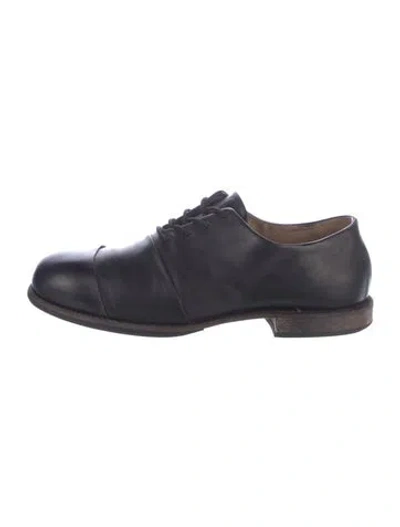 Pre-owned Yohji Yamamoto X Cherevichkiotvichki Leather Dress Loafers In Blue