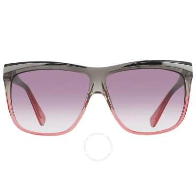 Yohji Yamamoto X Linda Farrow Butterfly Ladies Sunglasses Yy17 Fang C3 In Grey / Ink / Pink
