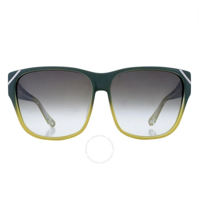 Yohji Yamamoto X Linda Farrow Grey Cat Eye Unisex Sunglasses Yy18 Claw C3 In Green / Grey