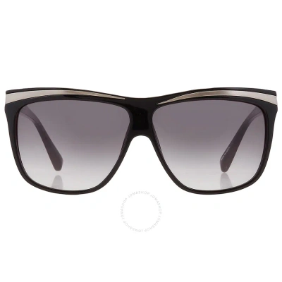 Yohji Yamamoto X Linda Farrow Grey Gradient Butterfly Ladies Sunglasses Yy17 Fang C1 In Black / Grey