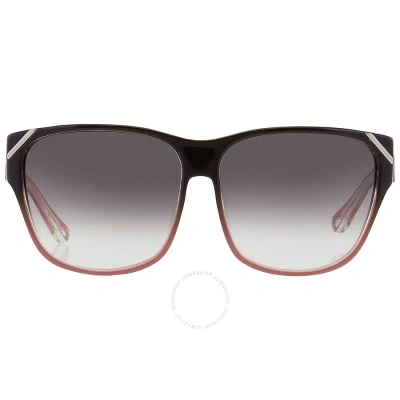 Yohji Yamamoto X Linda Farrow Grey Gradient Square Unisex Sunglasses Yy15 Pick C4 In Black / Grey / Ink / Pink