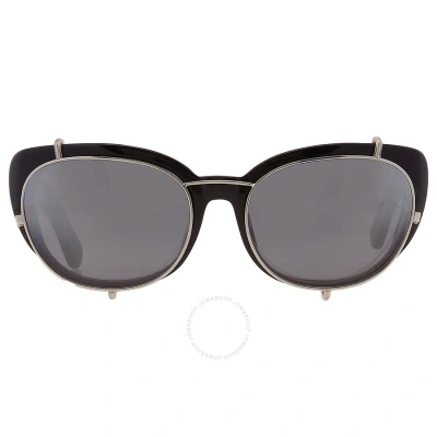 Yohji Yamamoto X Linda Farrow Grey Silver Flash Butterfly Ladies Sunglasses 9yyebutterflyc1 In Black / Grey / Silver