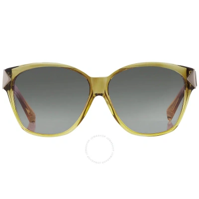 Yohji Yamamoto X Linda Farrow Light Green Gradient Square Unisex Sunglasses Yy15 Pick C1 In Green / Khaki